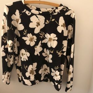 LOFT Magnolia flower Sweatshirt size S